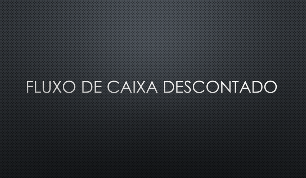 Fluxo de Caixa Descontado - Capa