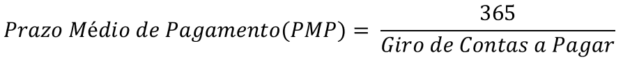 Prazo Médio de Pagamento (PMP) - Fórmula