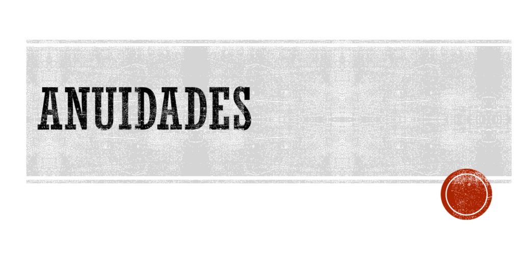 Anuidades - Capa