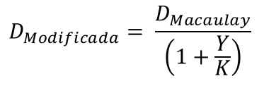 Fórmula Duration Modificada
